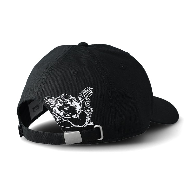 Zwarte cap achterkant