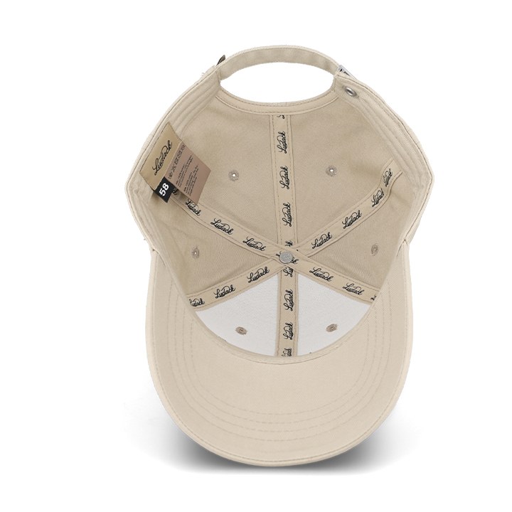 Beige Ludack cap binnenkant